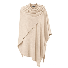 PK18A13HX Women Poncho Topper - mit Kaschmir